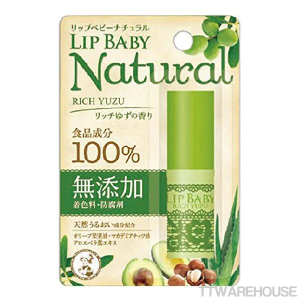 【曼秀雷敦】LipBaby純天然潤唇膏-柚子4g