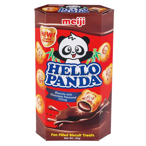 【Meiji明治】貓熊夾心餅乾-巧克力50g