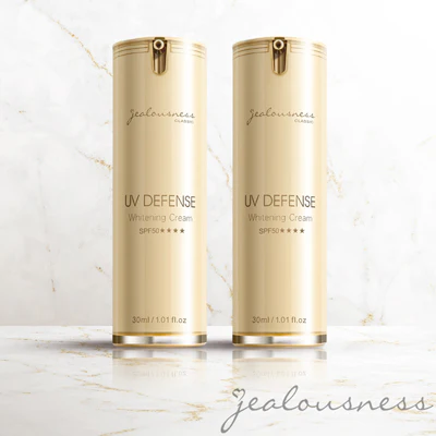 (2 PCS) JEALOUSNESS UV Defense Whitening Cream SPF50 30ml 婕洛妮絲 抗UV防曬素顏霜PRO SPF50 30ml