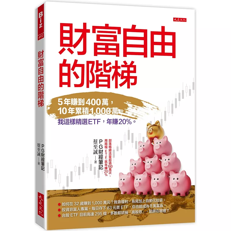 財富自由的階梯:5年賺到400萬,10年累積1,000萬。 我這樣精選ETF,年賺20%。 (ISBN:9786267648902)