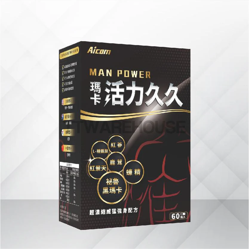 AICOM 艾力康 瑪卡活力久久 Man Power (60 CAPS)