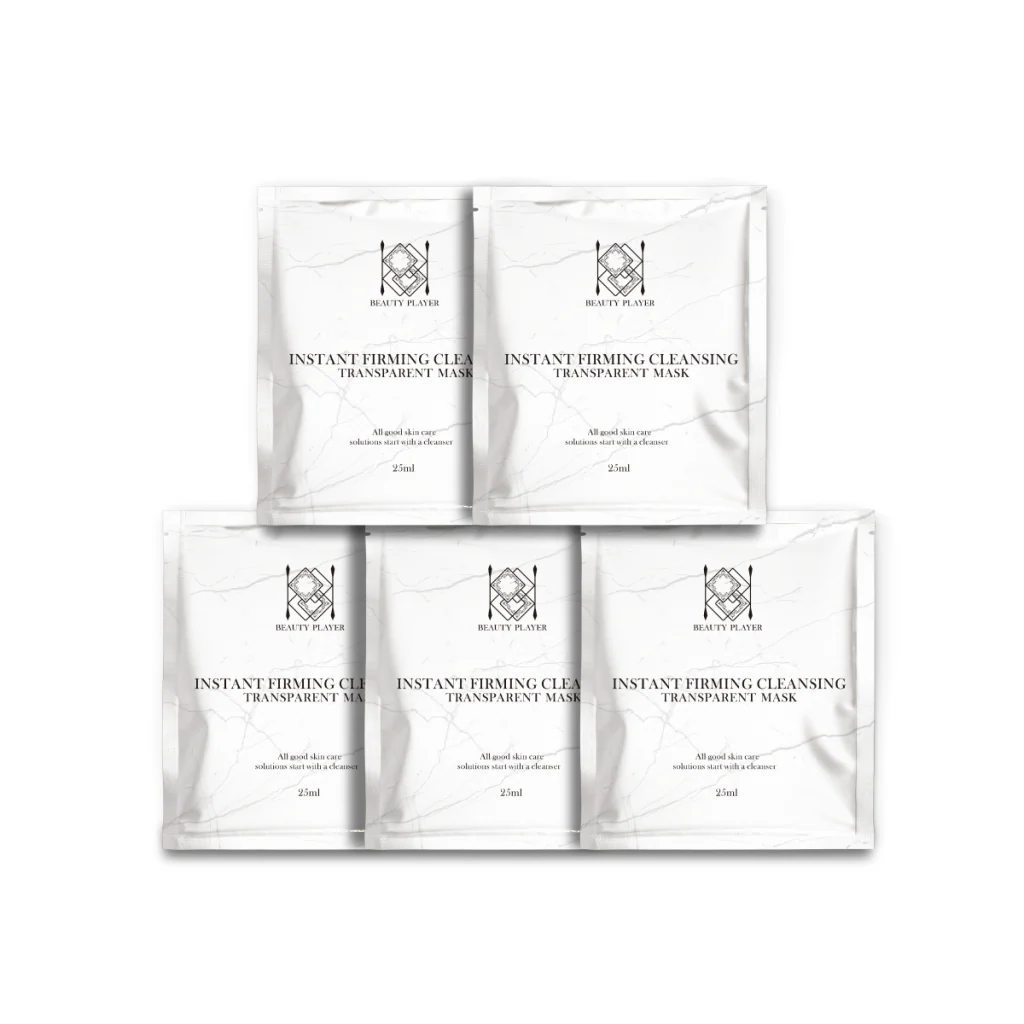 BEAUTY PLAYER INSTANT FIRMING CLEANSING Transparent Mask (5 Sheets) - Image 2