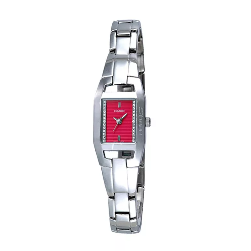 CASIO SHEEN系列 甜美氣質腕錶-紅