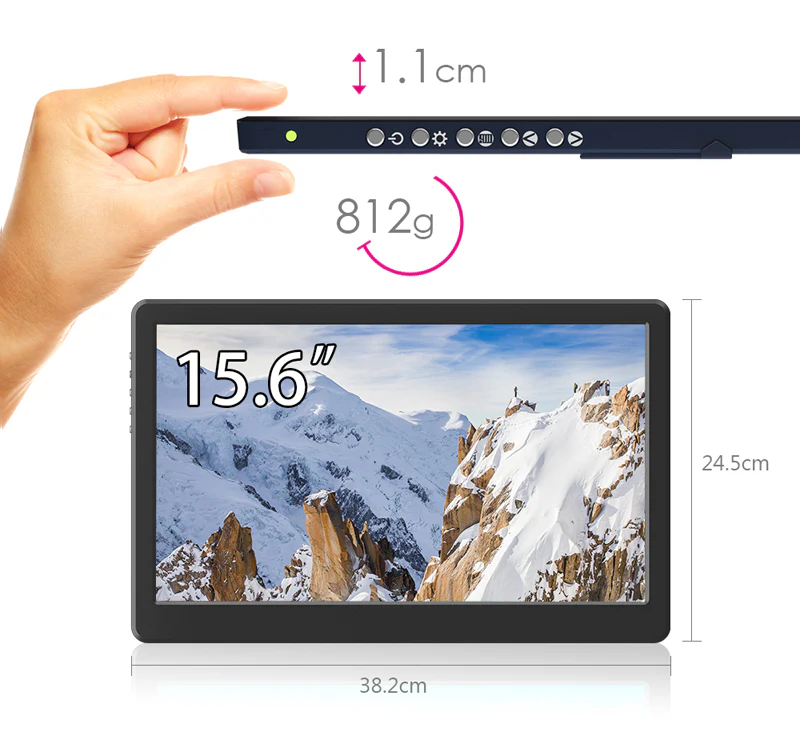 Gechic On-Lap1503A HD 15.6" USB-C Portable LCD Monitor - Image 3