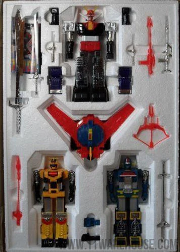 GODBOT SPACE COMBINATION Taiwan Version 1980 Chogokin Die-Cast Metal Robot COMPLETE SET - Image 4