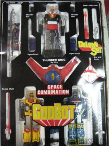 GODBOT SPACE COMBINATION Taiwan Version 1980 Chogokin Die-Cast Metal Robot COMPLETE SET - Image 6
