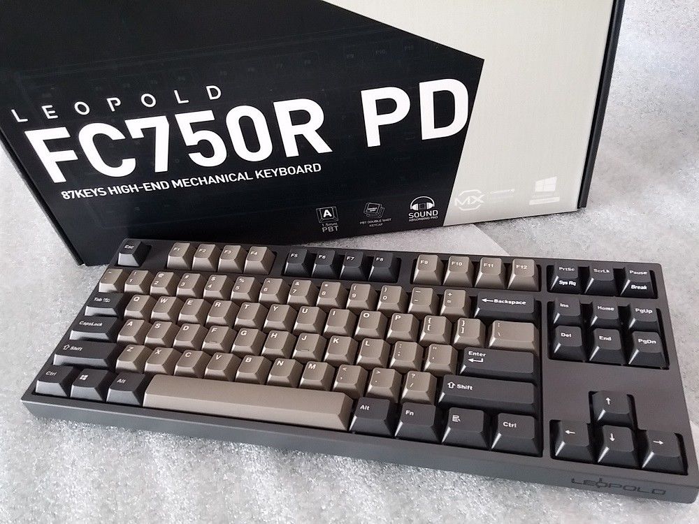 LEOPOLD FC750RC/EBPD Mechanical Keyboard Cherry MX Blue Double Shot PBT Graphite (MX BLUE) - Image 3