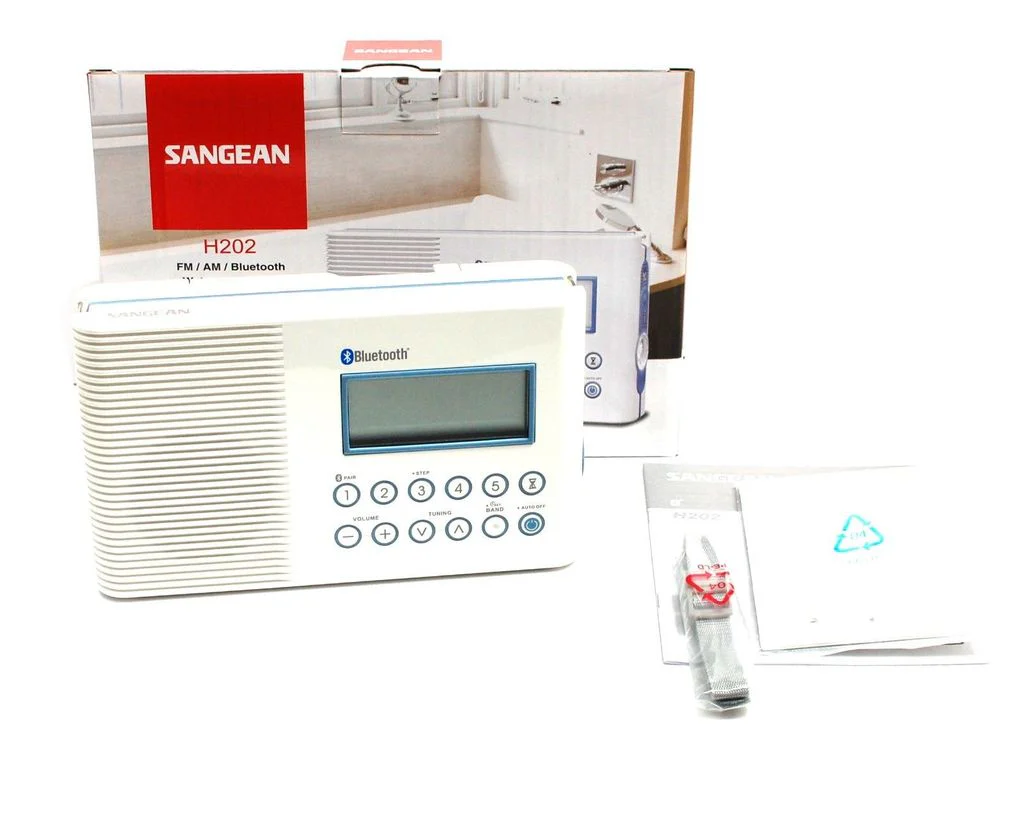 SANGEAN H202 JIS7 Waterproof AM/FM Bluetooth DSP Shower Radio - Image 2