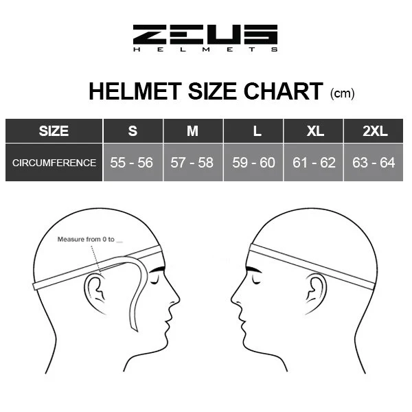 ZEUS ZS-210C DD14 Demi-Jet Helmet DOT APPROVED M L XL XXL (YELLOW) - Image 3