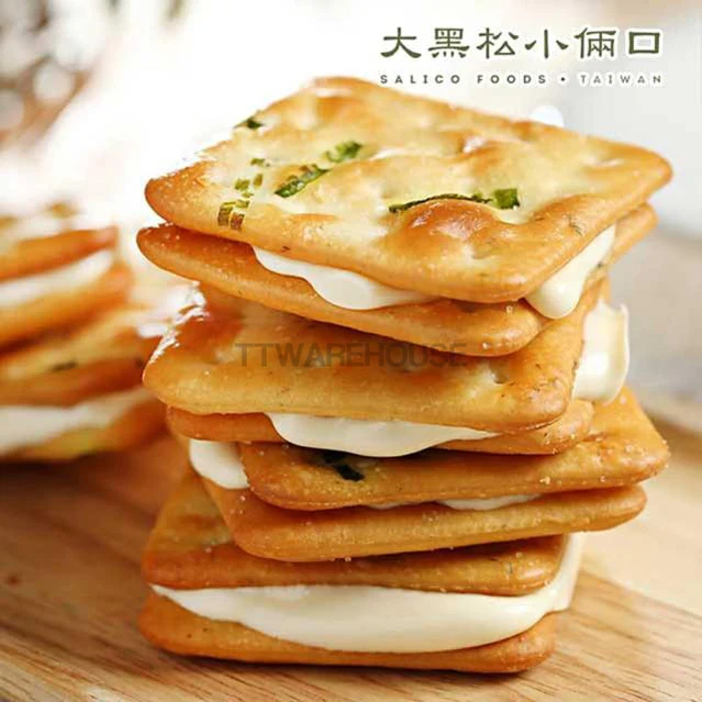 DAHEYSON SALICO CLASSIC Nougat Green Onion Crackers 大黑松小倆口 經典蔥餅牛軋糖(餅乾系列-外袋顏色隨機)