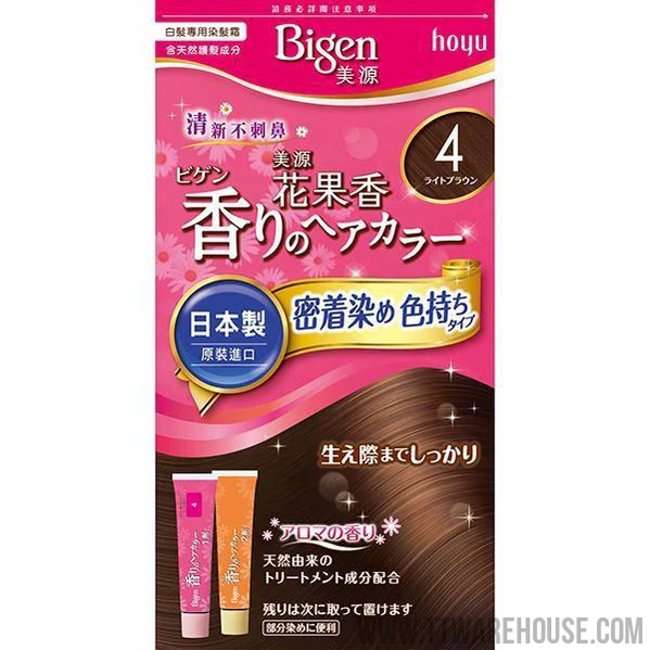 美源花 果香快速染髮霜4亮棕色