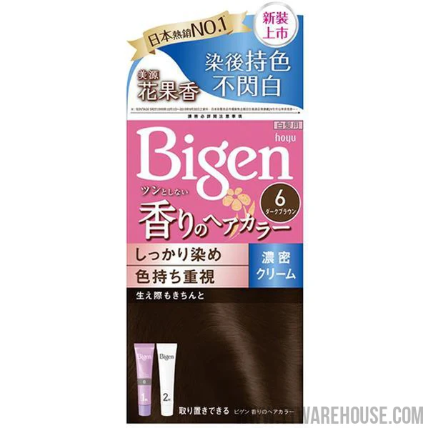 美源花 果香快速染髮霜6暗棕色