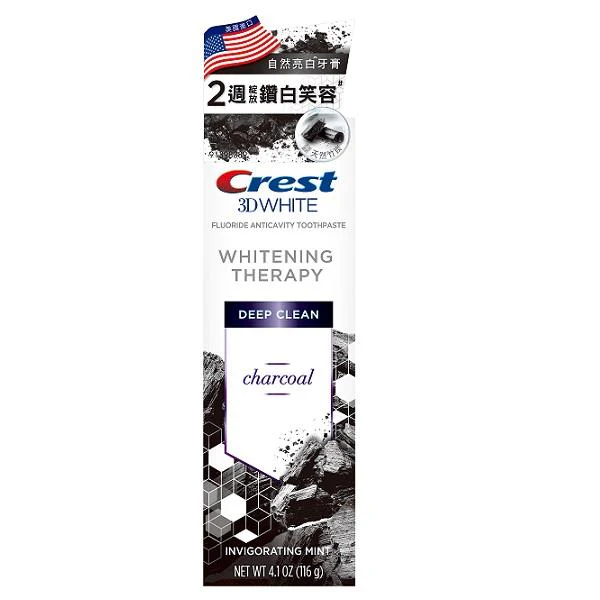 Crest 自然亮白牙膏-竹炭深潔116g