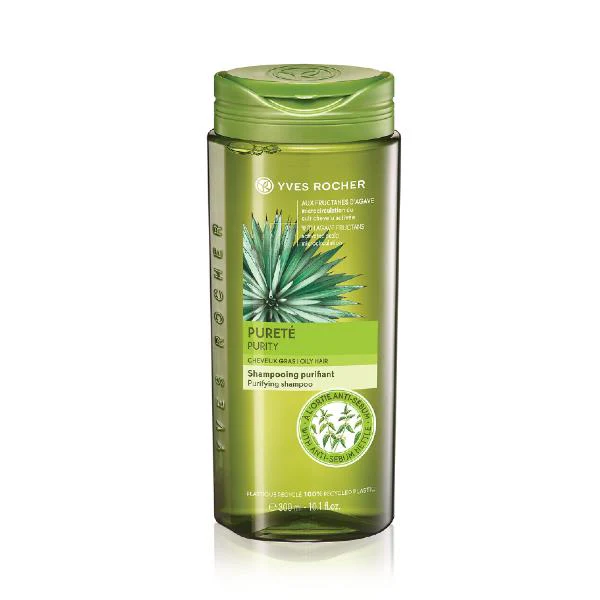 YVES ROCHER伊夫黎雪純淨控油洗髮露300ml