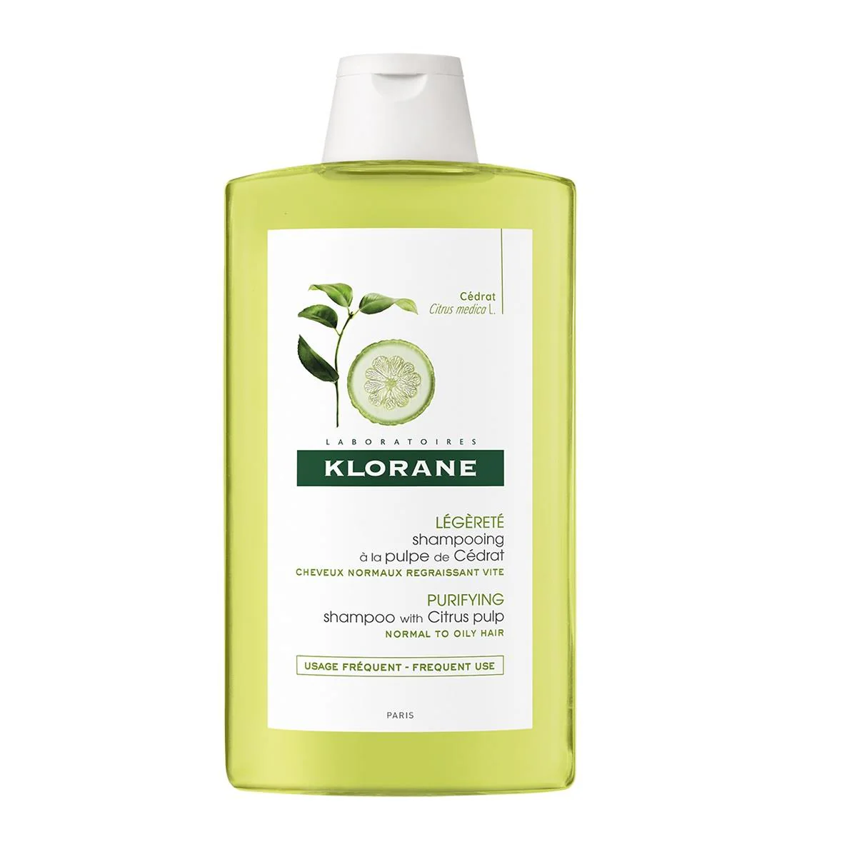 Klorane 蔻蘿蘭 淨透輕盈洗髮精400ml