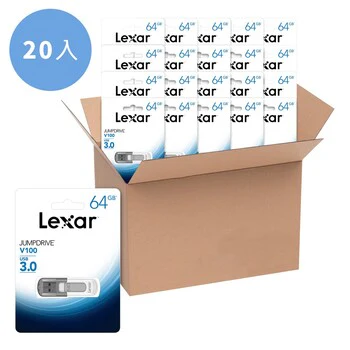Lexar JumpDrive V100 USB 3.0 64GB*20 PK