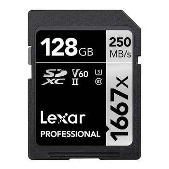 Lexar Professional 1667x 128GB SD Card