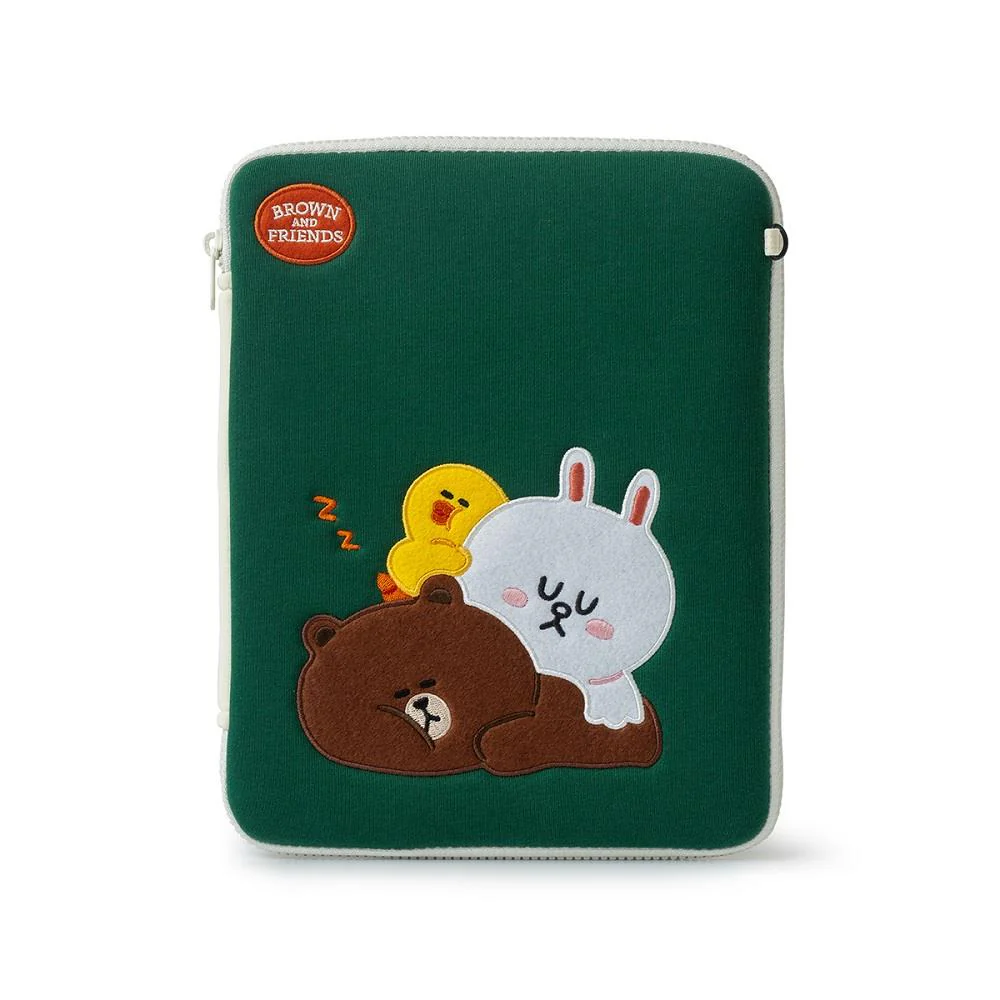 (LINE FRIENDS) BROWN＆FRIENDS 11吋平板保護套（綠）