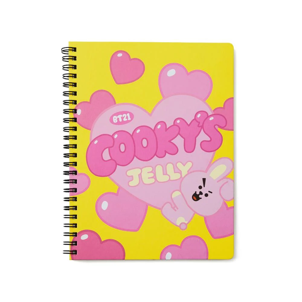 (LINE FRIENDS) BT21 COOKY A5線圈筆記本（SWEET系列）