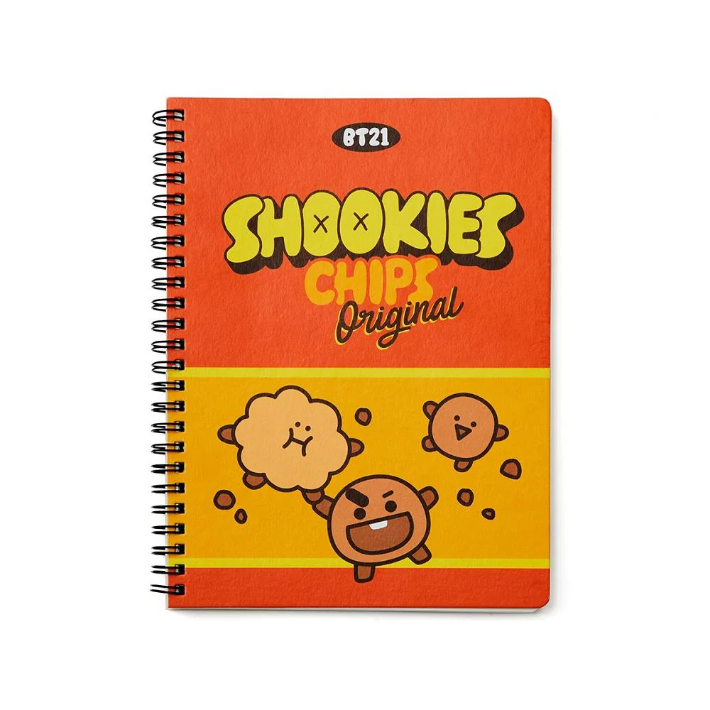 (LINE FRIENDS) BT21 SHOOKY A5線圈筆記本（SWEET系列）