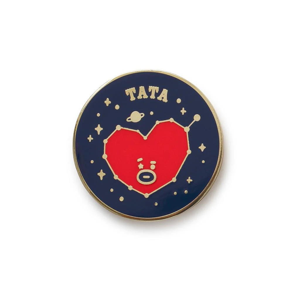 (LINE FRIENDS) BT21 TATA 金屬徽章2（UNIVERSTAR系列）