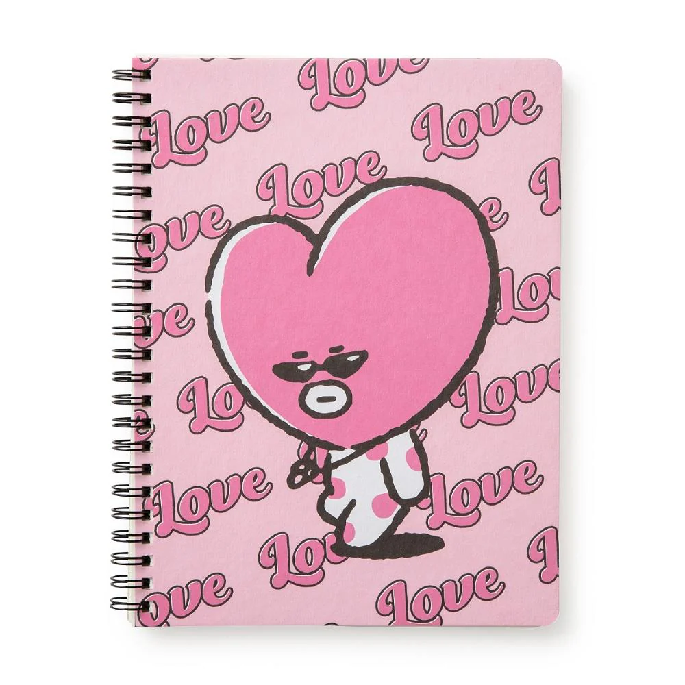 (LINE FRIENDS) BT21 TATA A5線圈筆記本（MUSIC系列）