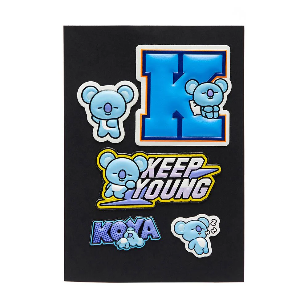 (LINE FRIENDS) 【OUTLET名品優惠】BT21 KOYA 立體貼紙組