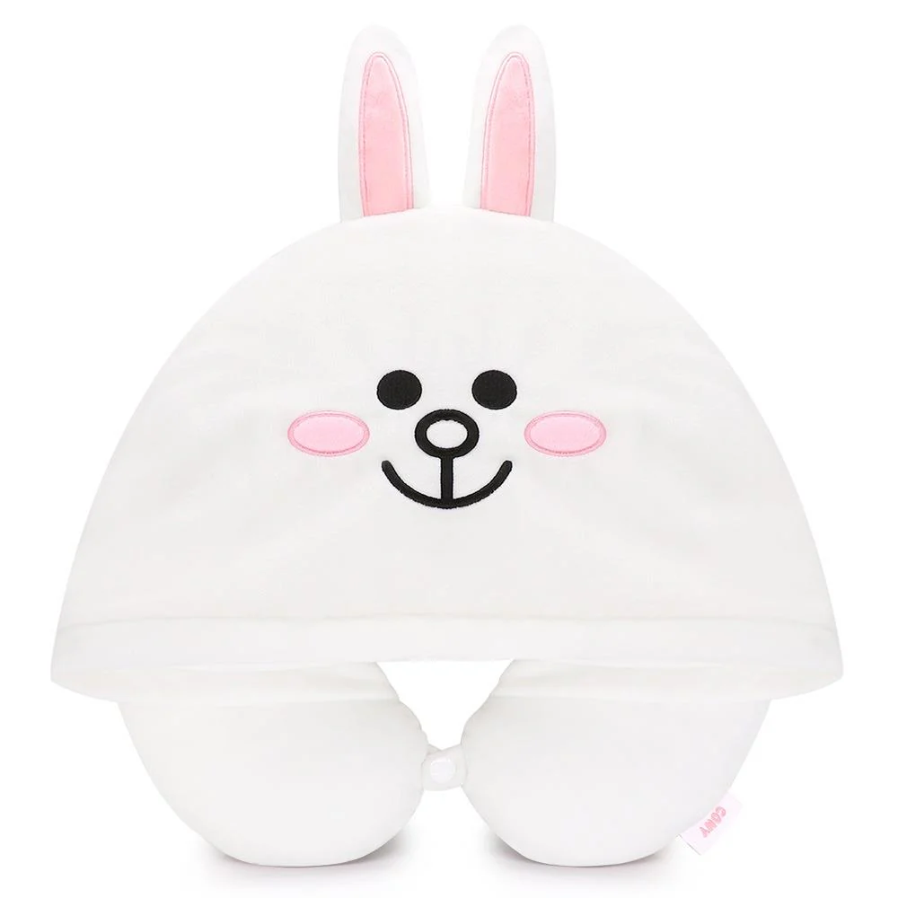 (LINE FRIENDS) 兔兔 連帽U型頸枕