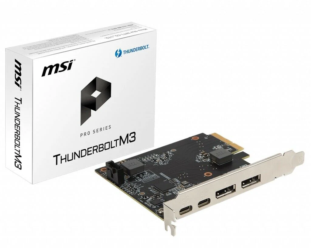 MSI ThunderboltM3 PCI-E 3.0 x4 Add-on Card for 2 x Thunderbolt 3 USB-C Ports - Image 2