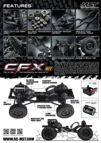 MST 532169 CFX Suzuki Jimny J3 1:10 4WD Off-Road RC Car Kit - Image 4