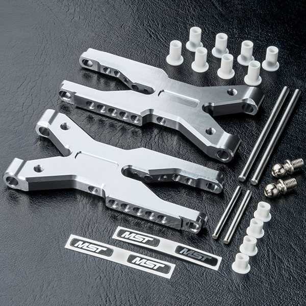 MST Aluminum Rear Lower Arm Silver For FXX-D FSX-D RMX-D RRX-D XXX-D #820118S