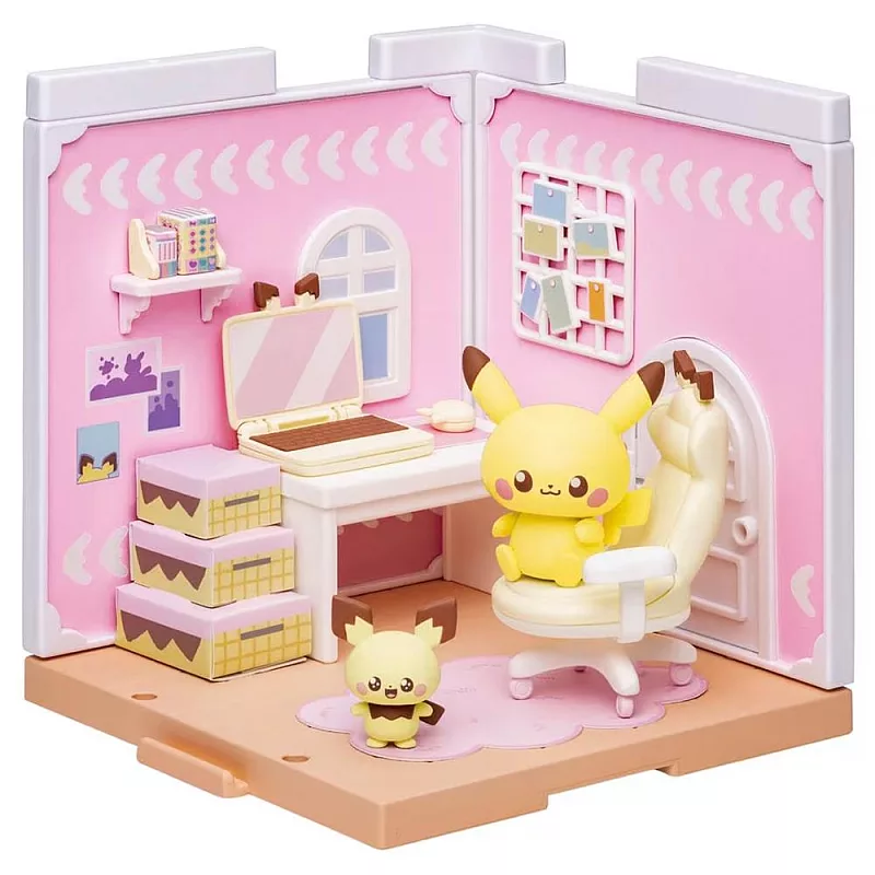 Pokemon 精靈寶可夢 Pokepeace House 寶可夢娃娃屋_ 收藏房間 (皮丘+皮卡丘)