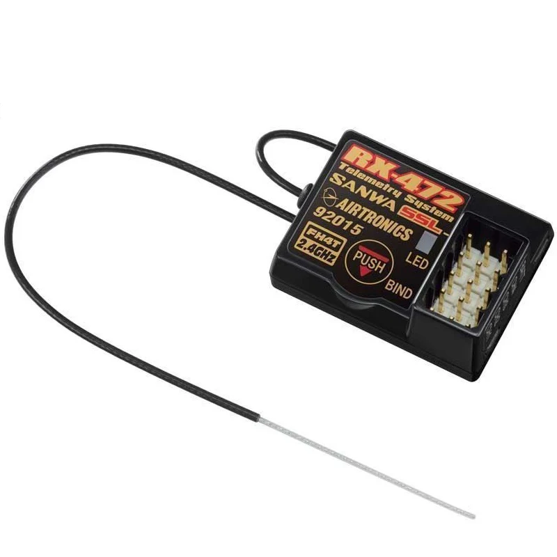 SANWA RX-472 RX472 (4ch) Receiver 2.4GHz FHSS4/FHSS3 For MT-4 MT-4S M12 M12S