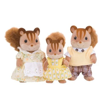 Sylvanian Family Walnut Squirrel Family 3 Packs