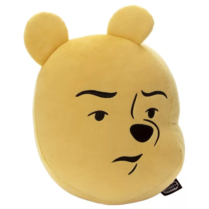 T-ARTS 麻吉好朋友-迪士尼MEME系列 生動懷疑維尼大臉填充玩具靠墊
