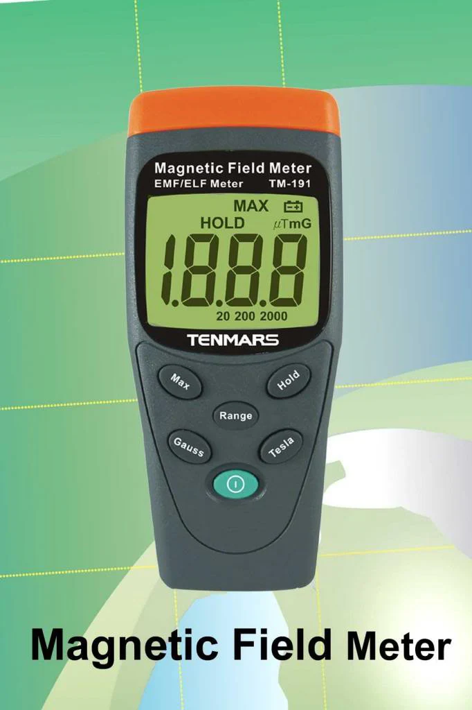 TENMARS TM-191 Magnetic Field Meter EMF / ELF LCD Display - Image 2