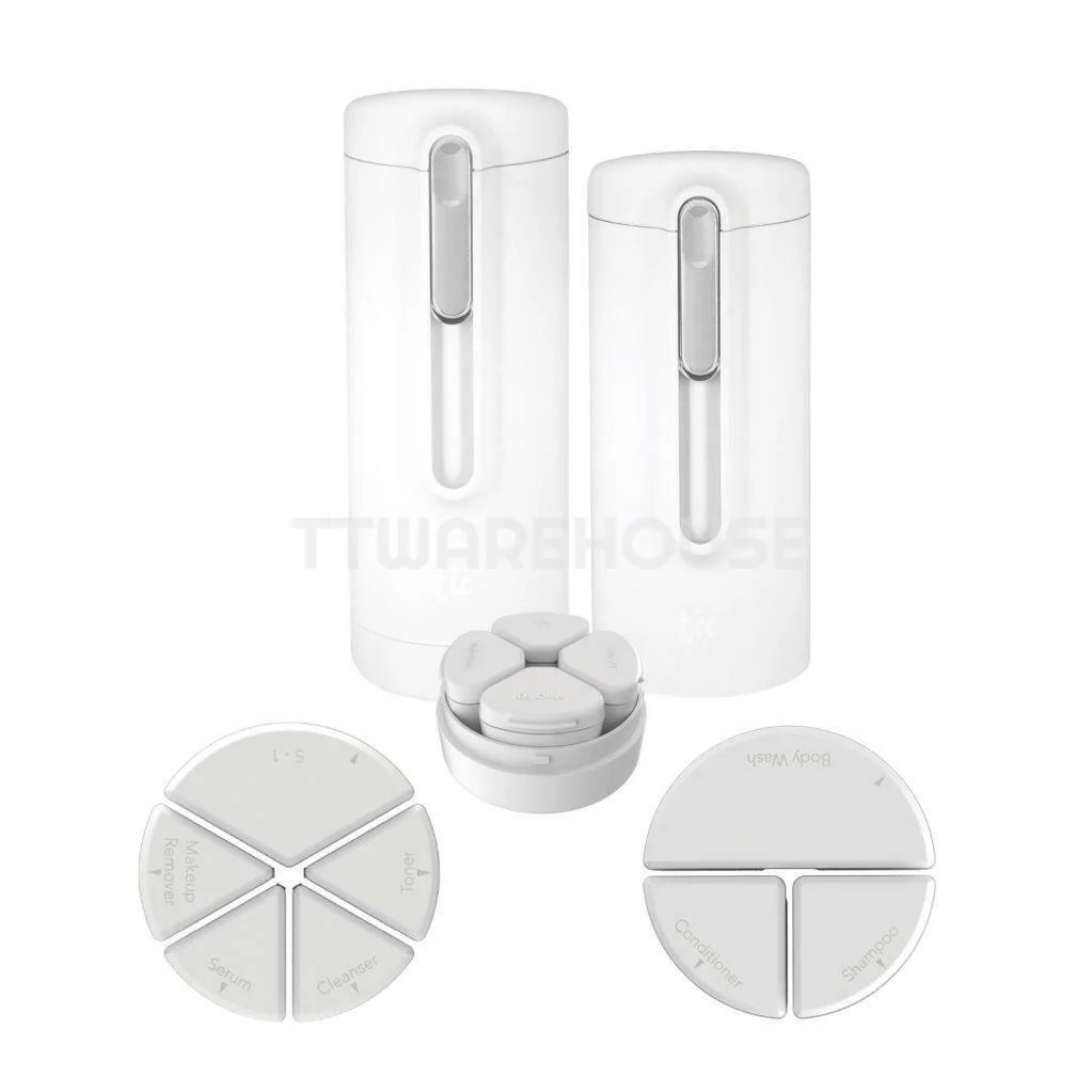 TIC Design Travel Container SKIN & SHOWER SET V2.0 (Matte Black/White) 180ml 200ml - Image 7