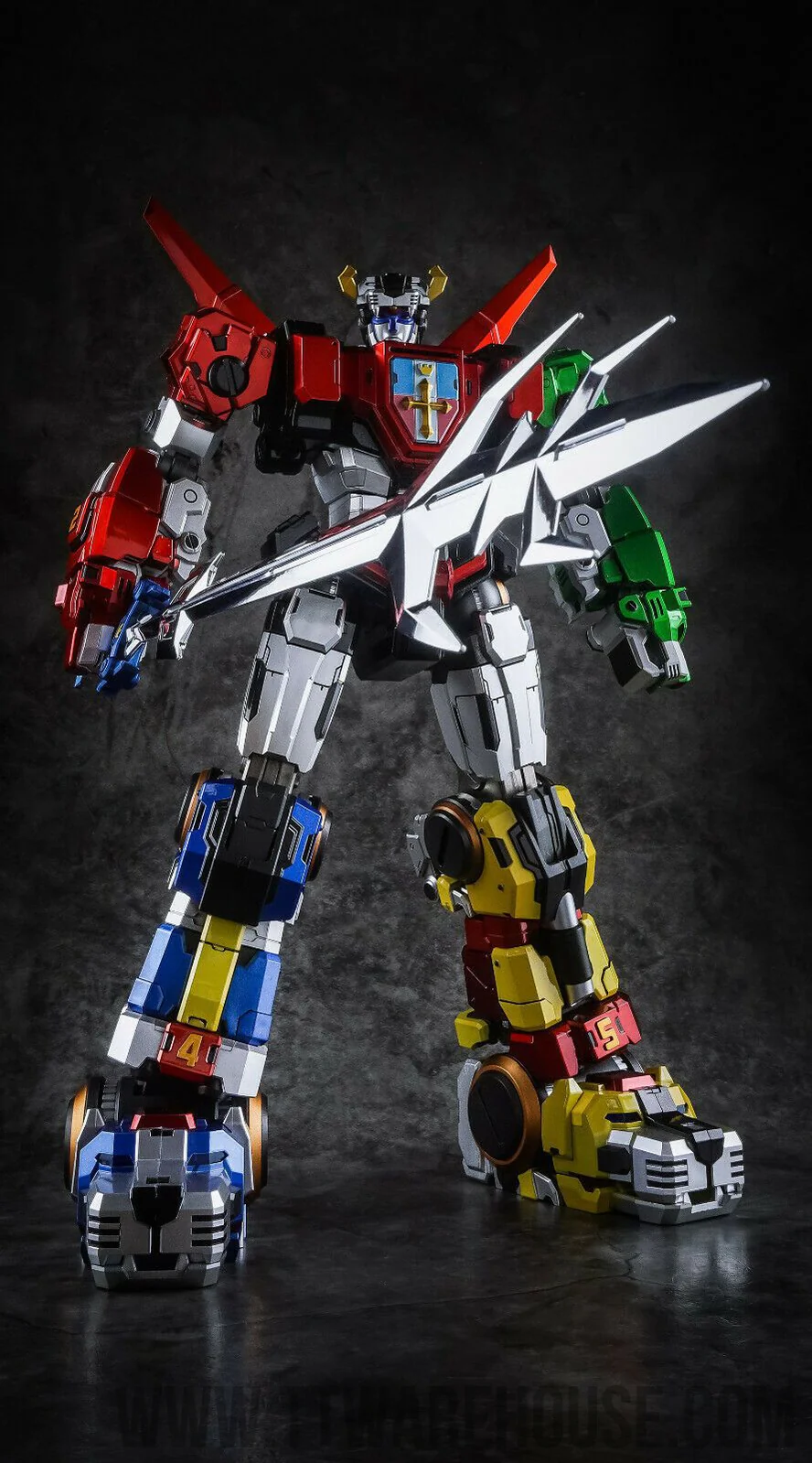 TITAN POWER TP-01 Golion Beast Lion King Golion Chogokin Voltron New Chrome Ver. - Image 3