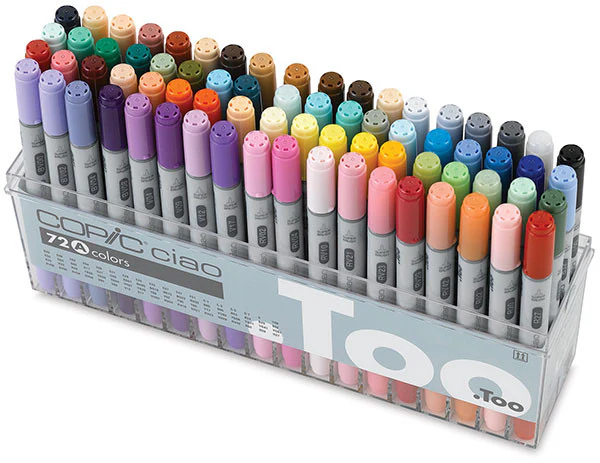 .TOO COPIC CIAO 72 Set A+B (72A+72B) Premium Artist Markers - Image 3