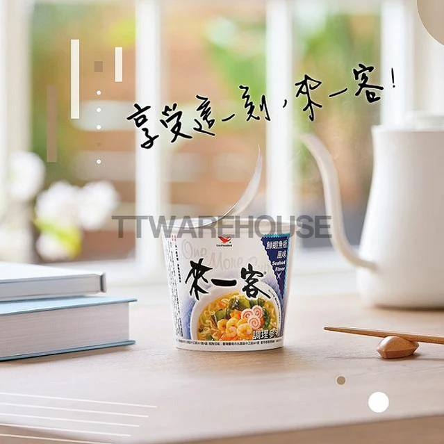 UNI-PRESIDENT Instant Noodles in Cup (12 Cups) Select Flavor 來一客 鮮蝦魚板風味麵 (6碗) + 來一客 杯麵 川辣牛肉風味 (6碗) - Image 3