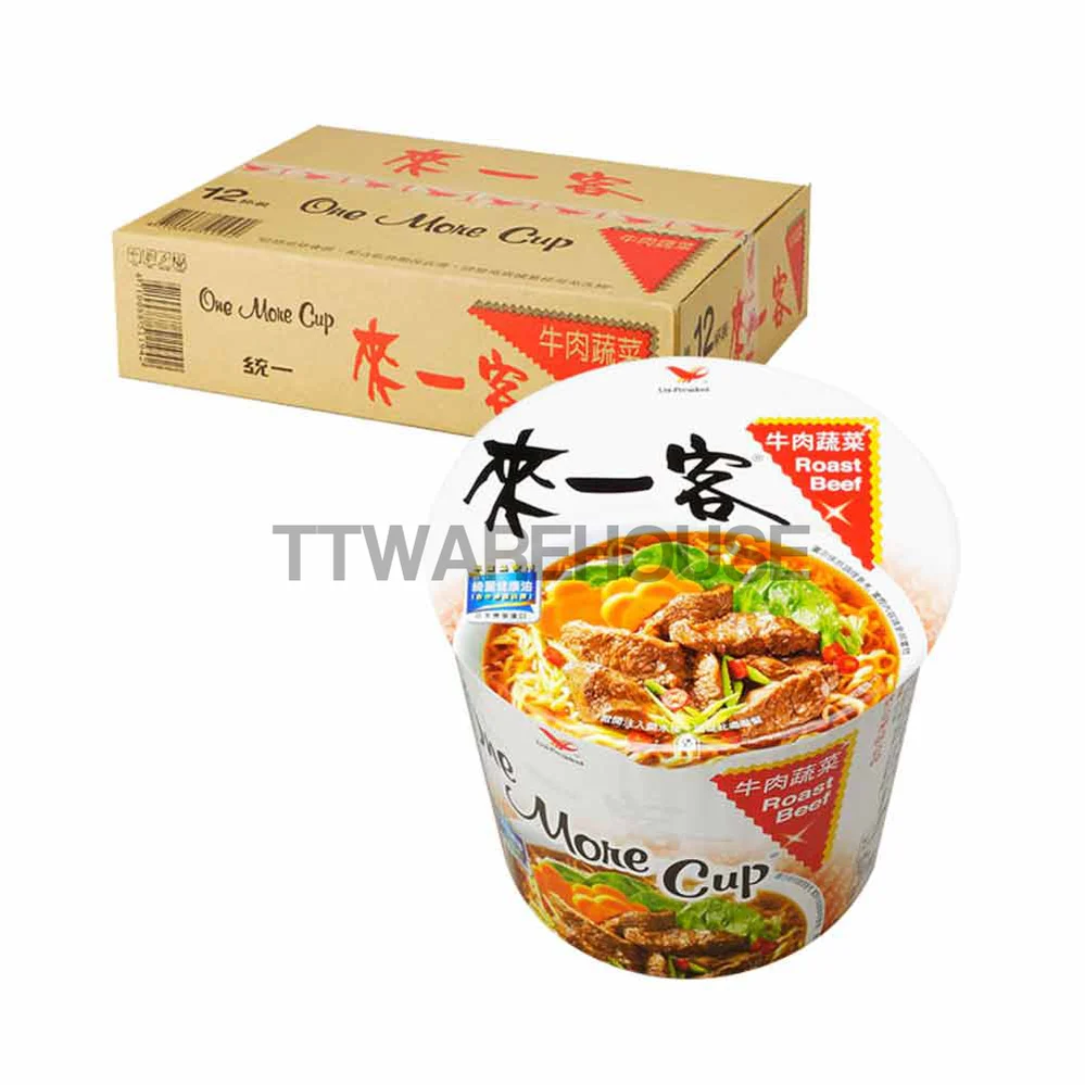 UNI-PRESIDENT Instant Noodles in Cup (12 Cups) Select Flavor 來一客 鮮蝦魚板風味麵 (6碗) + 來一客 杯麵 川辣牛肉風味 (6碗) - Image 9