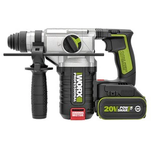 Worx 20V 24mm 無刷槌鑽4.0ah*2  WU388.5